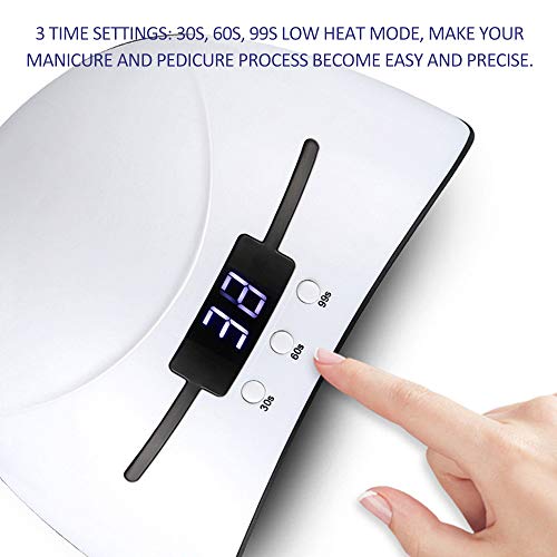 KKmoon Lâmpada UV 36W Secador de unhas para todos os tipos Gel 12 contas USB Lâmpada de indução infr