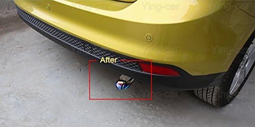 1Pcs Blue Car Stainless Steel Tailpipe Trims Exhaust Muffler Tail Pipe Tip For Nissan Rogue 2014-2020