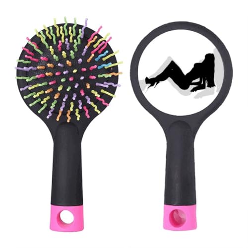 Brosse à cheveux démêlante à coussin d'air au design Hot Woman Bikini pour salon
