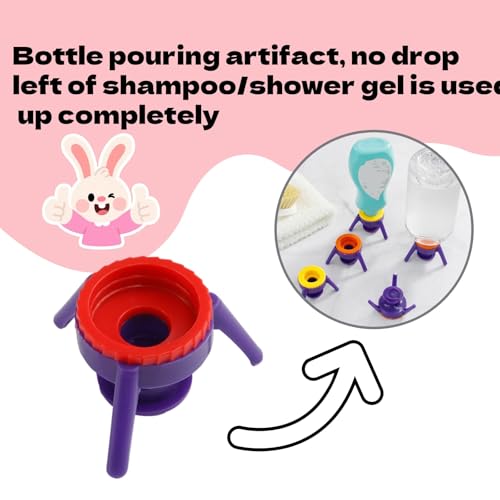 3Pcs Bottle Emptying Kit Practical Evacuation Cap Down Bottle Dispenser Cap for Shampoo Lotion Containers3