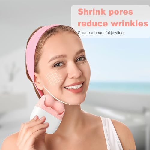 Image of UCRAVO 2 in 1 Body Roller Ice Roller for Face,Eyes,Women Gifts Idea,Cooling to Tighten Brighten Complexion and Reduce Wrinkles,Massager Under Eye Puffiness,Blood Circulation,Migraine and Pain Relief