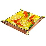 Yellow Lemon Men - Bandeja de viaje para aparador, diseño de limón, color amarillo