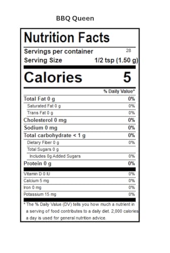 DAK's Spices BBQueen Seasoning Blend | 100% Salt & Sugar Free | Healthy Seasoning | MSG, Preservative & Potassium Chloride Free | Low Carb & Keto Friendly | Perfect for Adding Flavor to Recipes | 1.5 oz