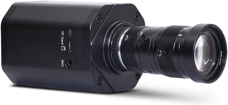 MOKOSE 4K Digital Camera 3840 * 2160/30FPS HDMI 3G-SDI 1080P USB Webcam 3.5MM Microphone with 10-55MM Telephoto Zoom Manual Lens Exchangeable CS/C Mount Lens