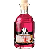 Shunga Intimate Kisses - Aphrodisiac Oil Sparkling Strawberry Wine,3.5fl.oz