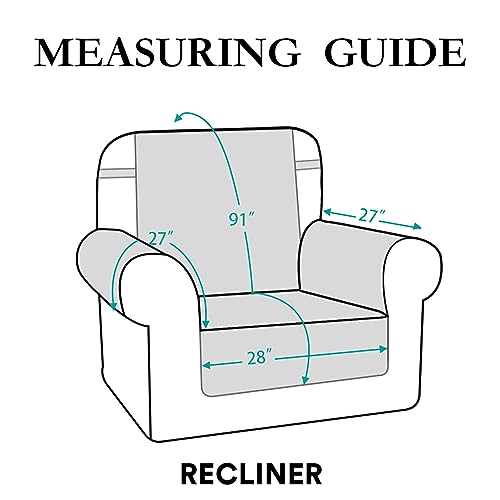 Funda impermeable para sillón reclinable grande: protector acolchado reversible 5