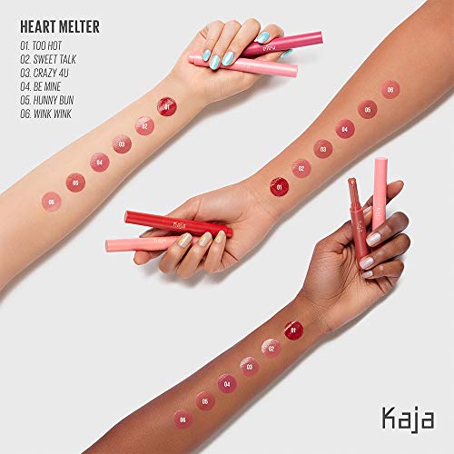 Kaja Lip Gloss - Heart Melter | High-Shine, Glossy Finish, Soft Rosy Mauve, Moisturize, 03 Crazy 4U, 0.04 Oz #TOP2