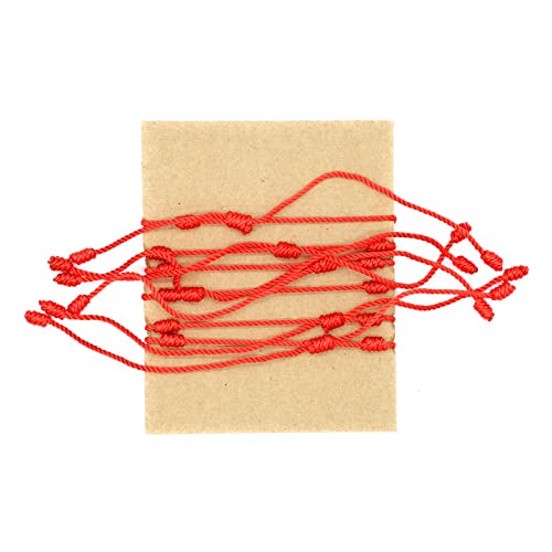 Evil Eye 7 Knot Lucky Bracelets Adjustable Red String Amulet for Women Men3