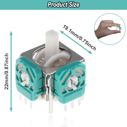 ZHUROUPU 8PCS Analog Joystick Replacement for Nintendo Gamecube Controller, para WaveBird 3D Rocker Handheld Stick ThumbSticks y Analog Stick Covers Accesorios para NGC - imagen 3