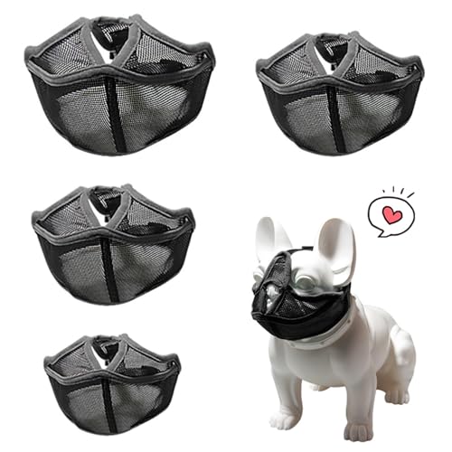 HapGlan Dogs Muzzle Bitingproof Dog Training Breathable Muzzle for Cat Small Dogs Safe Adjustable Mouth