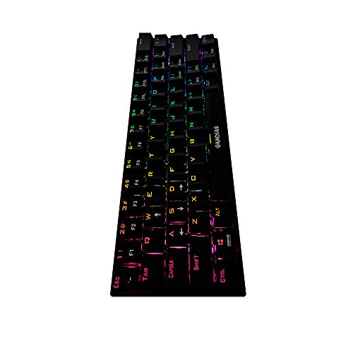 Teclado Mecânico 60% Compacto Gamdias Hermes E3 RGB Preto Switch Marrom ANSI HERMES E3 RGB (US/BROWN