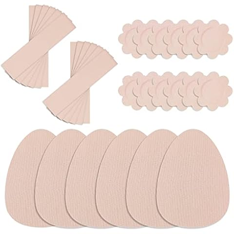 Invisible Lift Up Bra 6 Pieces with Breast Lift Tape 12 Pieces Petal Backless Nipple Cover Set 10 Pieces for Large Breast All Cup Arbitrarily Cuttable Waterproof Sticky Bra Push Up Bra Beige Cover
