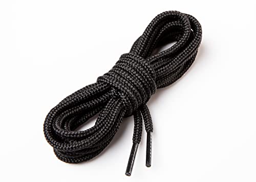 Obenauf's Heavy Duty Boot Laces 54" - Industrial Strength Black Waxed Round Laces, Tightly Woven Fibers, Repels Moisture & Lasts Longer, Resistant To Water, Rot, Heat, & Chemicals #TOP1