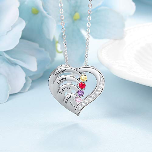Personalized-Birthstone-Name-Necklace-for-Women-Custom-Heart-Pendant-with-Engraved-Names-Perfect-Jewelry-Gifts-for-Mom-Wife-Grandma-or-Daughter-on-Christmas-Mothers-Day-Birthday-or-Anniversary