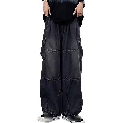 Pantalon Skateboard Homme Large pour Bouger Librement en Style Hip Hop Vintage