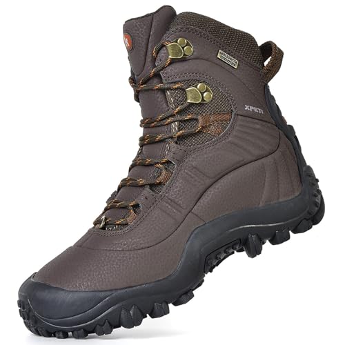 Image of XPETI Men's Thermator Mid-Rise Lightweight Hiking Insulated Non-Slip Outdoor Boots