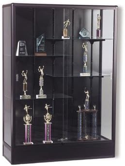 Series 93 Elite Freestanding Display Case Finish: Black, Size: 66" H x 48" W