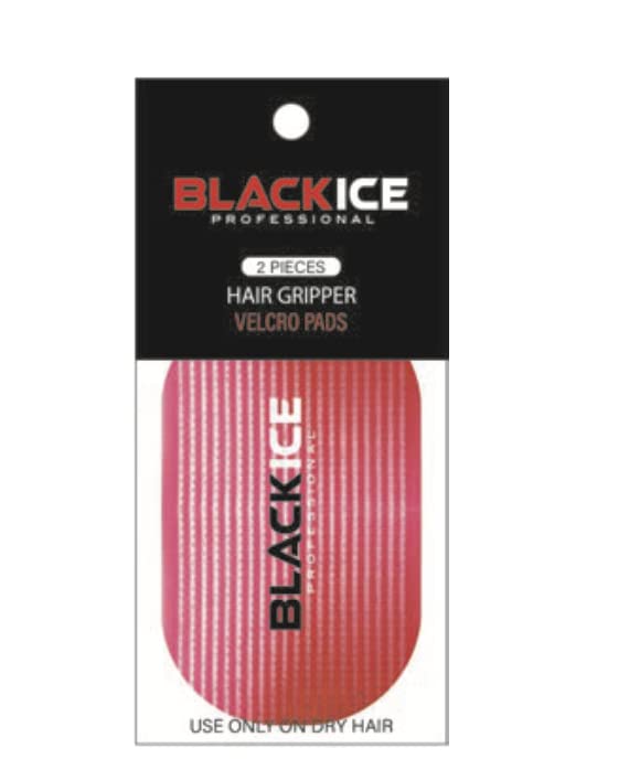 Black Ice Hair Gripper Pads. pad holds the hair in place while cutting hair, detailing, putting on makeup, shaving and more! (Red)