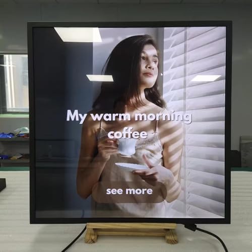 Image of 29.6 Inch (531x531mm Viewable) 1:1 Square LCD Digital Display Screen for Business, Cloud /APP /USB Disk