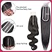 2x6 Hd Lace Closure, Middle part Straight Human Hair Closure Invisible Real HD Lace, 14 Inch 2 by 6 Skinlike Lace Frontal Closure Only Bleached Knot Pre-Plucked Natural Hairline Natural black 14inch
