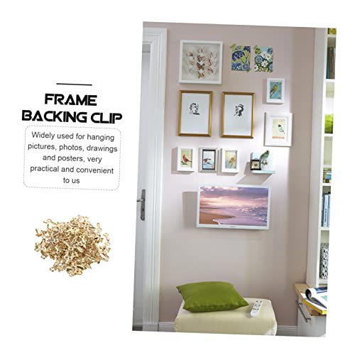Image of 160pcs Turn Buttons for Picture Frames Photo Frame Hardware with Screws for Easy Installation and Removal Backing Clips for Hanging Photos and Artwork