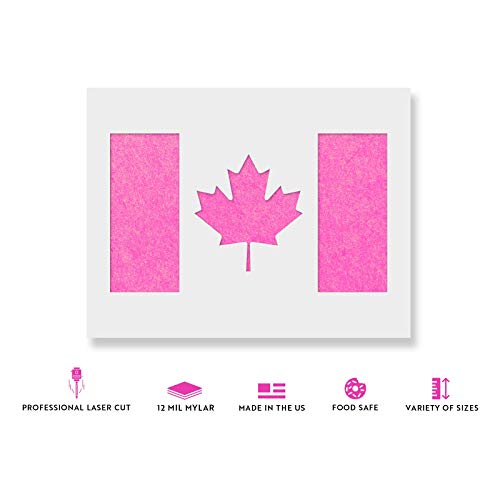 Canadian Flag Stencil - Reusable Stencils For Painting - Mylar Stencil For Crafts And Decor #TOP1