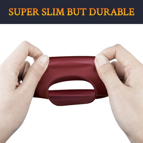 Image of SOULWIT Silicone Ear Pads Cover Protector for Bose QuietComfort QC15 QC25 QC2 QC35 QC45 /Ae2 Ae2i Ae2w /SoundTrue & SoundLink AE Headphones Cushions, Sweatproof, Easily Washable - Burgundy