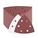 100 Stück Deltaschleifer Schleifpapier, Schleifpapier Klett mit 6 Loch, Deltaschleifer Schleifblatt 40 80 120 180 240 Körnung für Dreieckschleifer 93x93x93mm, Für Holz, Metall, Gips, Glasfaser