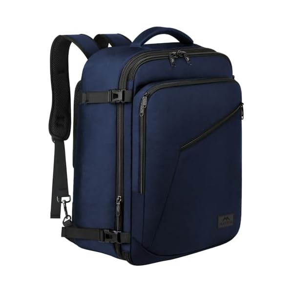 MATEIN Backpack for Travel, 27L Water Resistant Carry on Backpack Fits Overhead Bin, Convertible Work Daypack with 2 Handles, Hiking Daypack for Outdoor Sport,Travel Gifts for Men Women, Blue