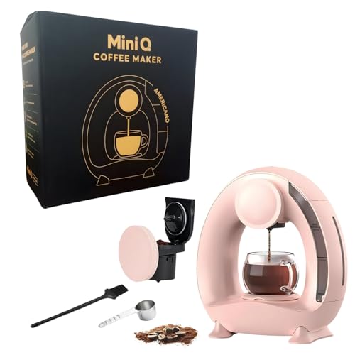 Image of Mini Q Single Serve Coffee Maker | Portable Coffee & Tea Machine for Ground Coffee | Intelligent Temp Control, Quiet Operation (Pink)
