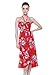 Hawaii Hangover Women's Hawaiian Butterfly Dress M Hibiscus Red