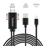 SOPORTE Pantalla COMPLETA HD 1080P - El Phone adaptador HDMI admite una salida de señal digital alta 1080P, se puede conectar a monitores HDMI, televisores HD. El cable HDMI admite llamadas de video desde Face Time, Skype, Whats App; soporta transmisión de videos, imágenes, juegos, presentaciones en Facebook, YouTube, Instagram, Twitter, Reddit, Pinterest, Snapchat, IDMB, Microsoft Office, etc.
