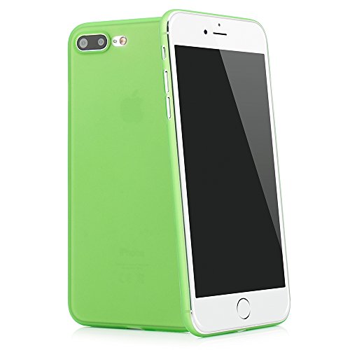 QUADOCTA iPhone 8 Plus 5,5u0093 Funda Ultra Slim Case (Verde) Bumper Carcasa Cover Transparente Cover