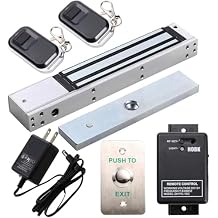Access Control System Kit with 600lbs Holding Force Magnetic Lock Exit Button Remote