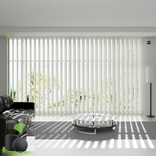 Motorized Smart Vertical Blinds with Remote Control