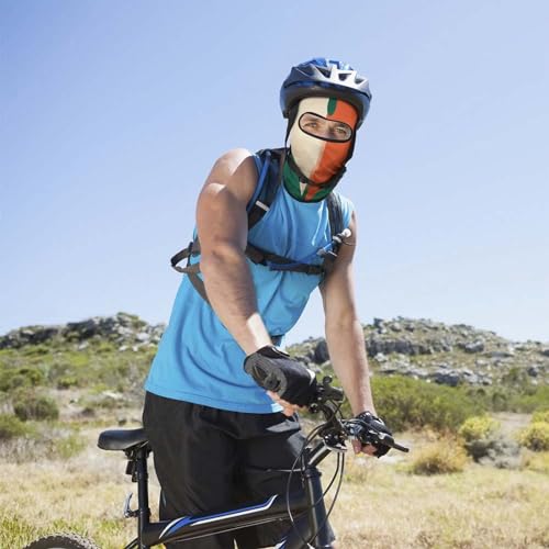 Balaclava para Hombres y Mujeres con Estampado Rojo y Blanco, Máscara de Rostro Completa para Ciclismo y Esquí miniatura 4
