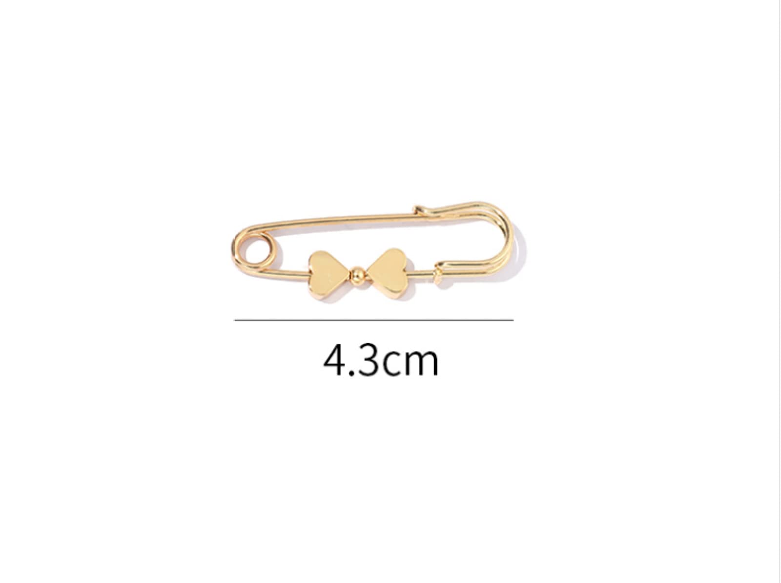 Safety Pin Brooch Pin Broach Badge Brooch Lapel Pin Prosta Trąbka Szpilka W Talii Marynarka Przeciwodblaskowa Klamra Na Stałe Ubrania Broszka Klamra Akcesoria Dla Par,大小花