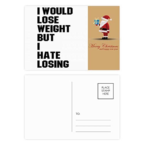 Cartes postales de Père Noël anglaises noires lot de 20 pièces pour correspondance