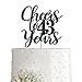 43 Black Glitter Happy 43rd Birthday Cake Topper, Cheers to 43 Years Party Cake Topper Decorations, Supplies