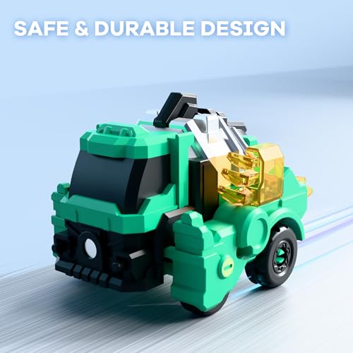 Image of iPlay, iLearn Kids Dinosaur Transform Robot Toy Magnetic Transforming Truck
