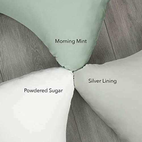 Image of Honeydew King Side Pillow Case - Fits The Scrumptious and Essence Curved Pillows for Side Sleeping - Comfortable and Soft Cooling Bamboo Fabric - King Size (Morning Mint Green)