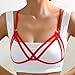 Sekexi Women Sexy Elastic Harness Lingerie Hollow Out Cupless Cage Bra Halloween