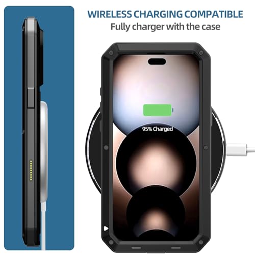 Coque intégrale iPhone 17 Pro noir pour chantier et activités outdoor - 5