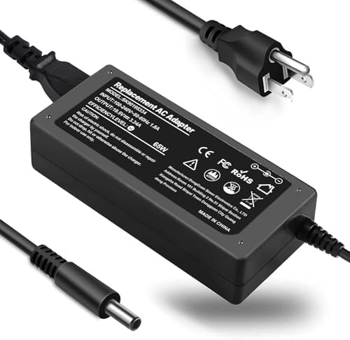 IEFUU 65W 45W Charger Compatible with Dell Laptop Inspiron 11/13/14/15/17 3000 5000 7000 Series 3583 3593 5570 Latitude E5450 XPS 13-65 45 Watt AC 2-in-1 Computer Adapter Power Cord 4.5 * 3.0 mm Jack
