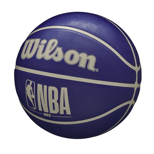 Image of WILSON NBA DRV Outdoor Basketball - Indigo /Beige, Size 6-28.5 inch