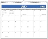 Wall Calendar 2026-2027, 18 Monthly Calendar Runs from July 2026 - December 2027, 14.5' x 11.5', Simple Business Calendar, Twin-Wire Binding + Hanging Hook + Thick Paper