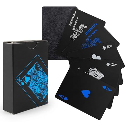 Mazzo carte da gioco PVC impermeabile, colori vivaci per magia