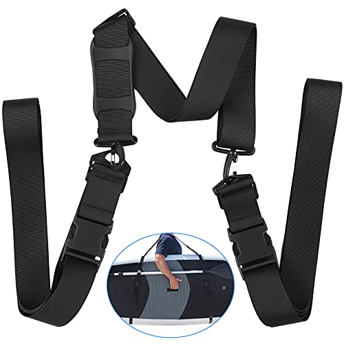 mewmewcat Alça de prancha de surf,Correia de ombro para prancha de surfe ajustável em pé, remo, cint