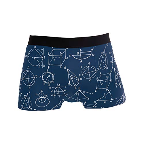 MASAI ボクサーパンツ メンズ 下着 通気 吸汗 数学柄 英字柄 吸水速乾 ボクサーブリーフ おしゃれ 肌着 立体成型 プレゼント XL