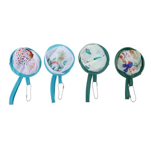 SHOWERORO 4 Ventiladores De Mano Mini Ventilador Circular Ventilador Portátil Plegable Redondo Para Actuaciones Bailes Paletas Accesorios Para Fiestas